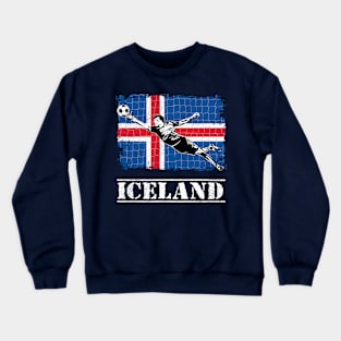 Iceland Soccer Supporter Goalkeeper Shirt Crewneck Sweatshirt